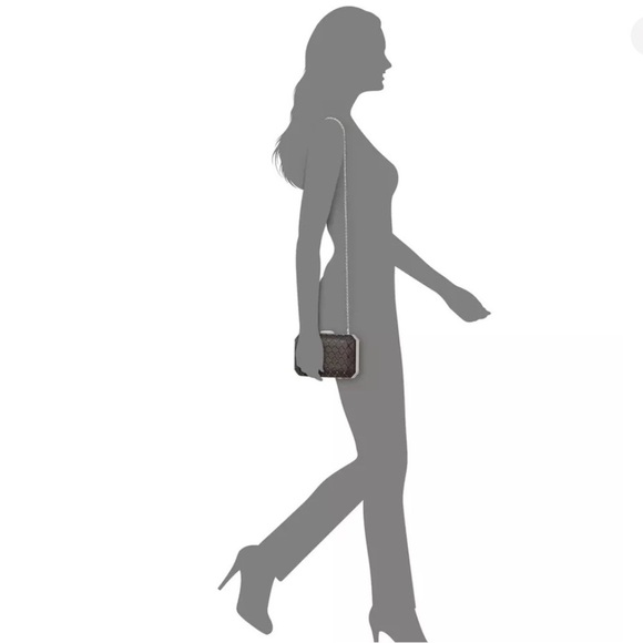 Inc International Concepts Ranndi Embellished Clutch Crystal Gumetal - Picture 4 of 4